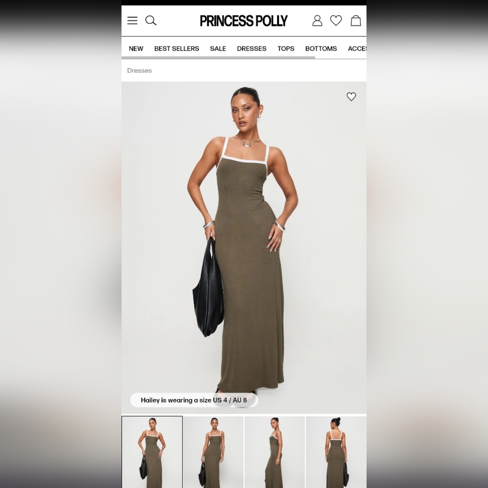 Princess Polly Olive Maxi Dress